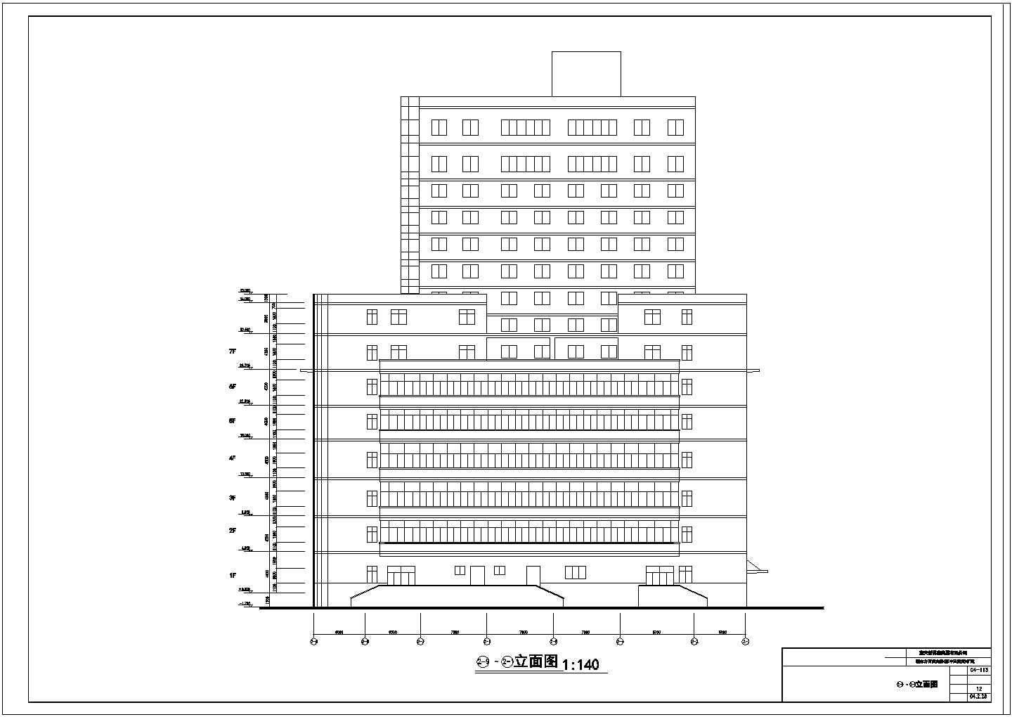 新东方百货大楼cad建筑设计施工图