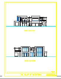 某现代别墅建筑cad设计方案图（含效果图）-图一