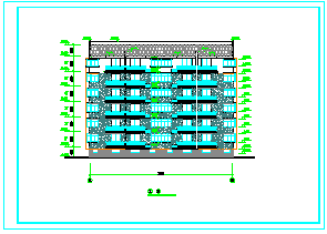 六层住宅楼建筑设计cad施工图纸-图一