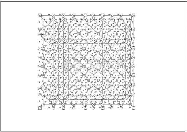 某电影院观众厅网架结构施工CAD参考图-图二