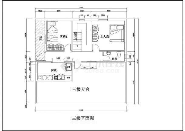 【杭州】某三层自建别墅全套建筑方案图（含效果图、设计说明）-图一
