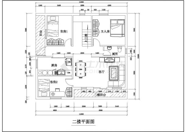 【杭州】某三层自建别墅全套建筑方案图（含效果图、设计说明）-图二