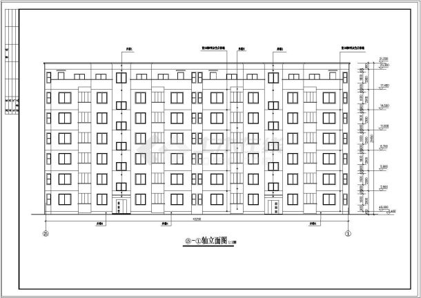 郑州市某公司5#楼全套住宅建筑cad施工图纸-图二