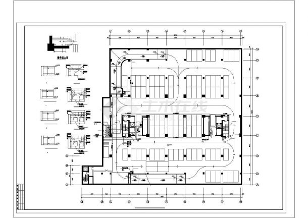 最新整理的办公楼给排水CAD设计施工图（含平面图）-图二