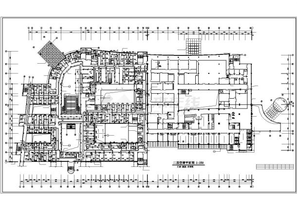 某医院办公楼全套中央空调设计cad施工方案图（含设备明细表）-图一