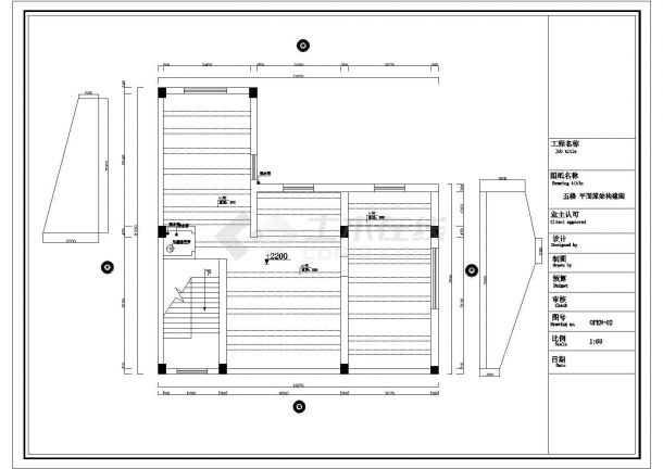 38、复式楼完整施工图【DWG JPG】cad图纸-图二