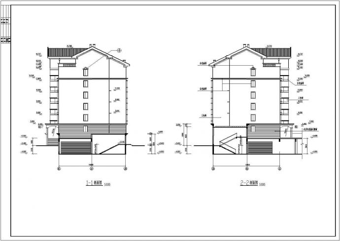 某地区碧海花园小区建筑详细设计施工方案CAD图纸_图1