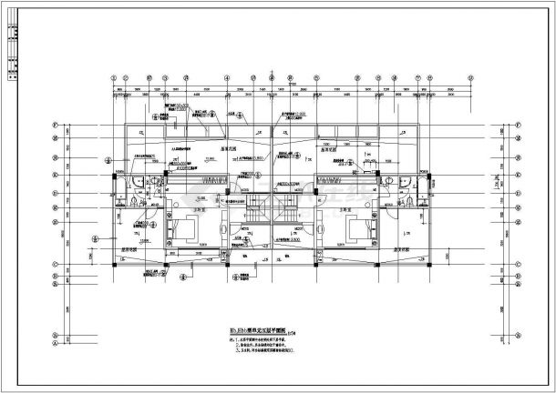 某地区单体洋房单体建筑详细设计施工方案CAD图纸-图一