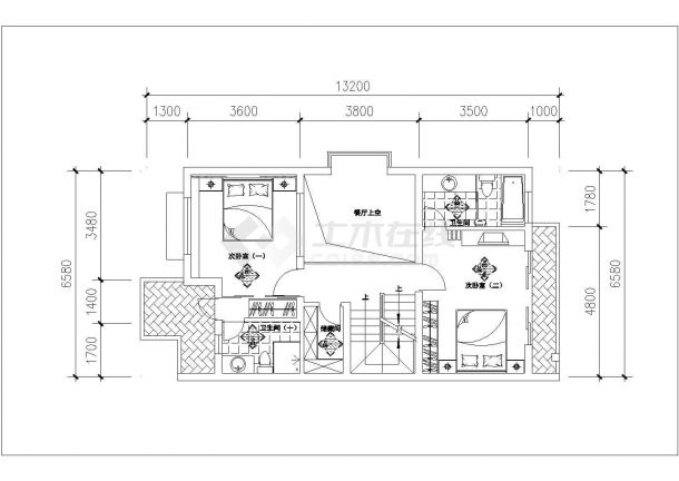 某地区蝶舞飞扬户型住宅楼建筑详细设计施工方案CAD图纸-图一