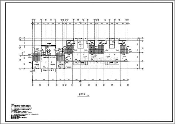 某经典现代多层住宅楼建筑设计施工详细方案CAD图纸-图一