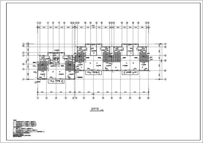 某经典现代多层住宅楼建筑设计施工详细方案CAD图纸_图1