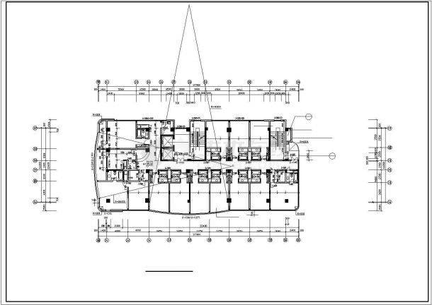 深圳市福田区某13层星级酒店建筑设计CAD图纸（含总图）-图一