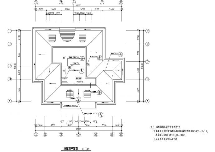 某华丽居小区高层住宅建筑CAD详细设计施工平立面完整图_图1