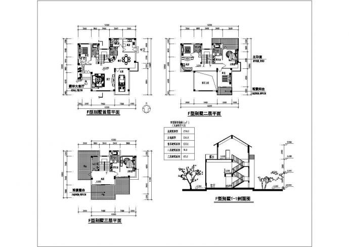 某独立户型别墅CAD完整设计构造施工图纸_图1