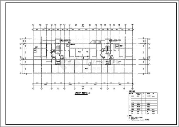 某地区现代高层住宅地下室建筑设计施工详细方案CAD图纸-图一