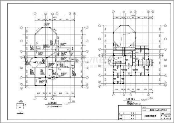 某重庆全兴别墅CAD完整构造设计施工图纸-图一