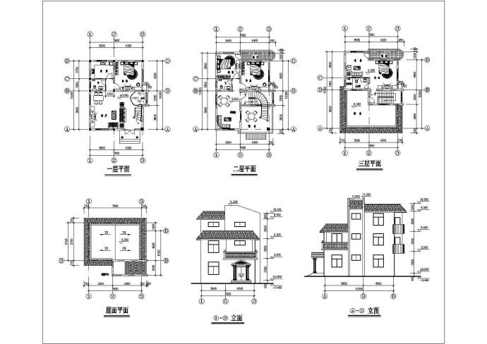 某度假别墅CAD完整设计大样施工图_图1