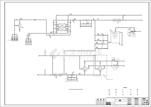某科技园区水源热泵工程cad平面设计施工图-图二