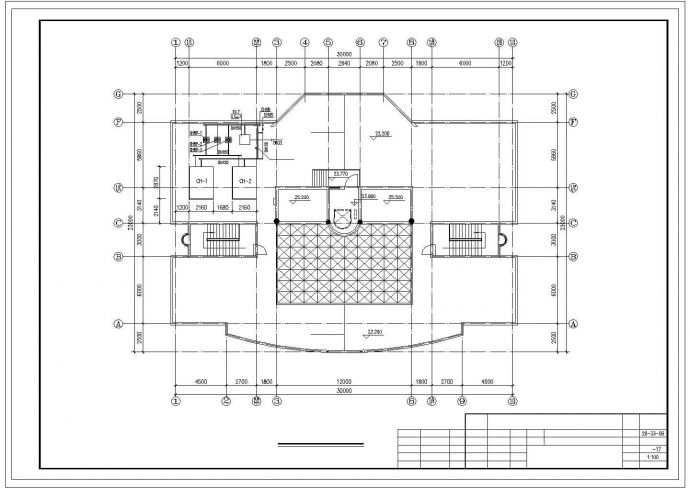 某办公楼空调设计方案CAD图_图1