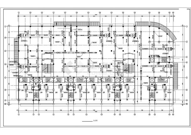 某办公楼中央空调采暖设计CAD施工图纸（含设计施工说明，图例，设备表）-图一