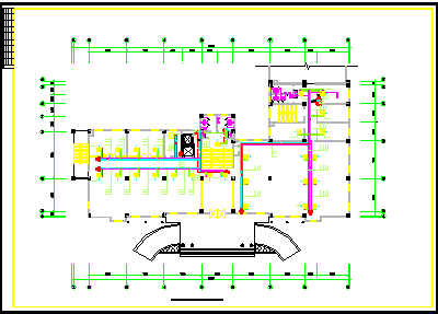 某办公楼全套中央空调CAD设计施工图-图一