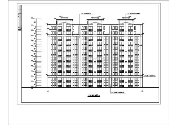 山东某地区12层住宅楼CAD建筑设计施工图-图二