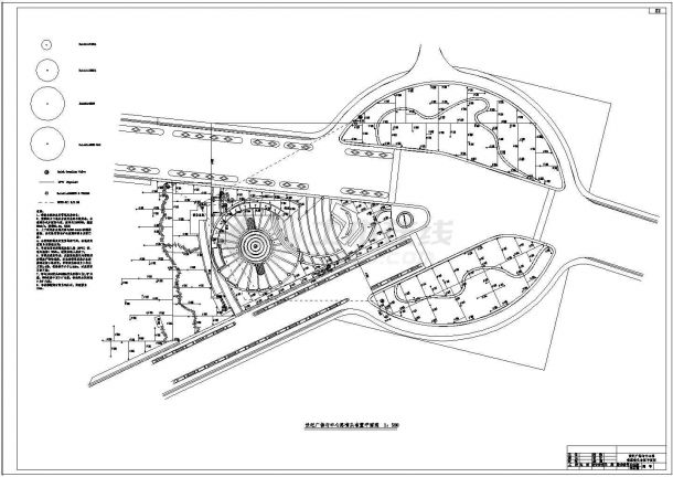 世纪广场及中心路景观工程全套设计CAD图-图一