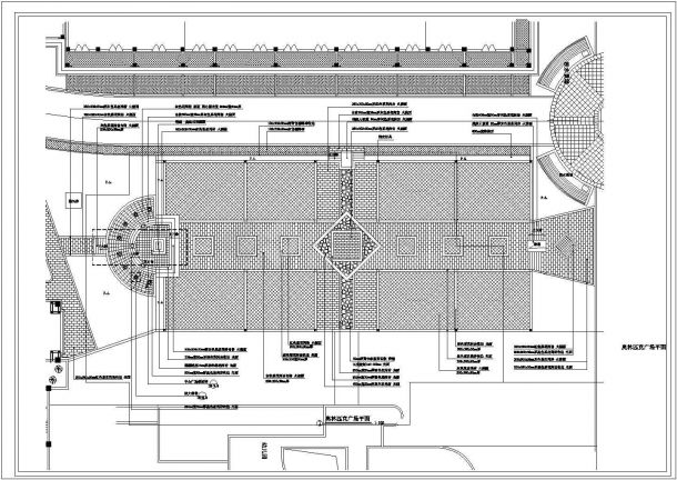 奥林匹克广场景观设计施工图-图二