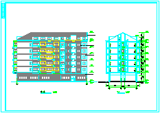 某厂房多层宿舍建筑CAD施工设计图纸_图1