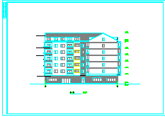 某厂房多层宿舍建筑CAD施工设计图纸-图二