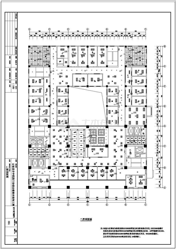 门诊：19层某市中医院门诊综合楼室内装饰工程施工图【12个CAD文件】-图一