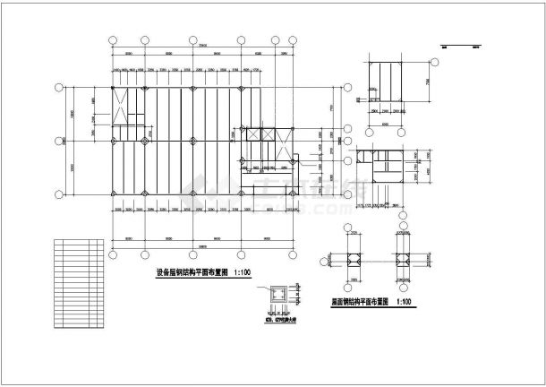 [南京]八层钢框架结构电影院结构施工图（含建施）-图一