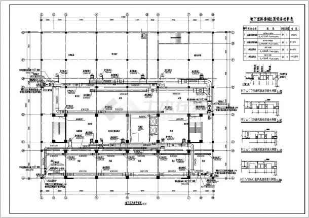 某市区宾馆整套空调管线设计cad施工图-图二