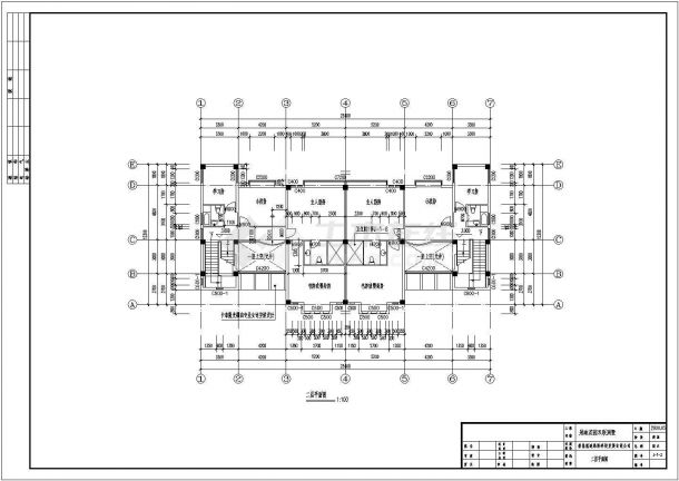 某广州关迪花园双连别墅CAD详细大样施工图-图二