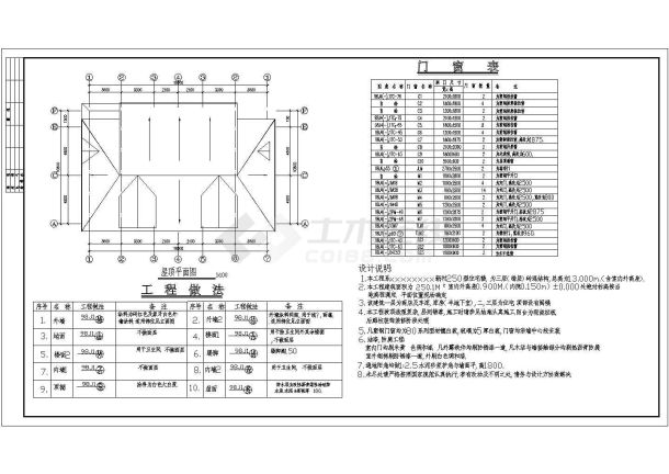 某欧式错层别墅CAD完整设计大样详细建施图-图一