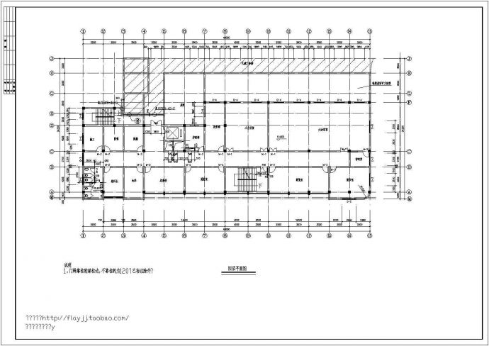 门诊：长49.5米 宽24.25米 5层4770平米综合医院诊楼建施设计图（含设计说明）_图1