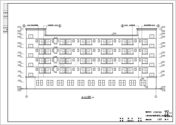 某工业区宿舍CAD详细设计完整施工图纸-图二