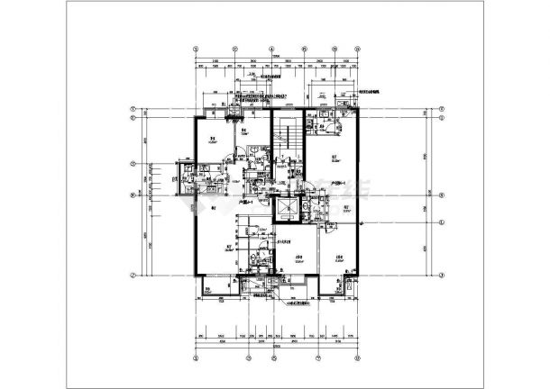 北京某在建楼盘CAD设计全套平立面户型图-图二