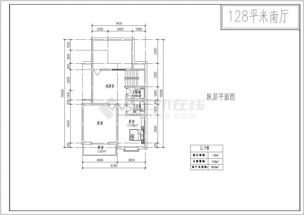 某多层住宅20种户型图CAD全套设计节点图纸-图一