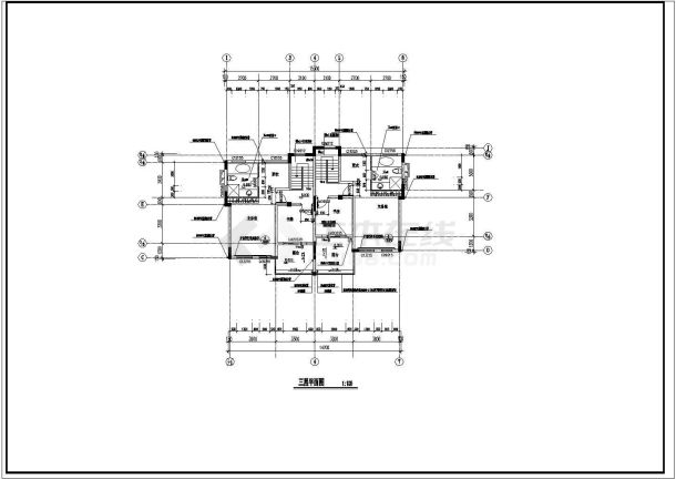 某别墅CAD详细设计完整构造大样图纸-图二