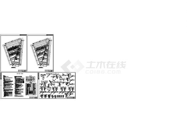 【上海】某处换热站至小区室外热力管网施工cad图-图一