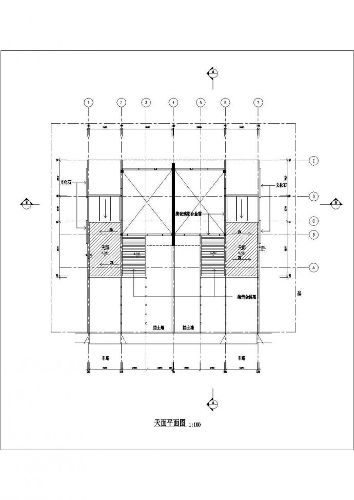 247平米三层混合结构高档私人别墅平立面设计CAD图纸（含天面层）_图1