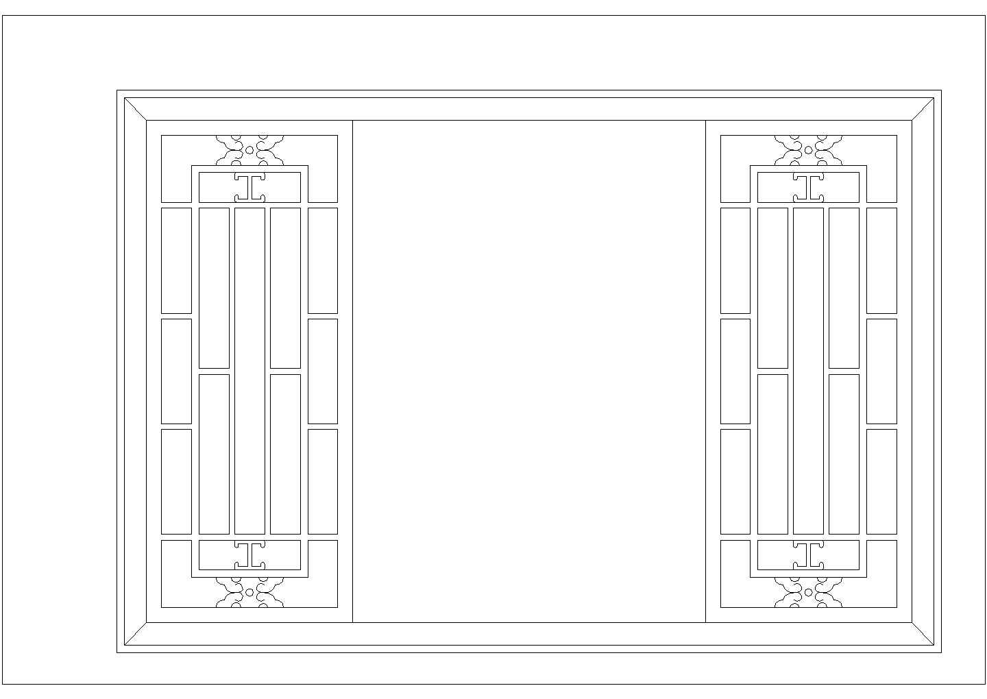 中式窗户样式图CAD图纸