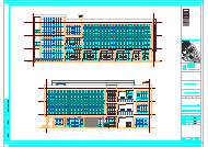 [四川]3层钢混框架结构大学食堂建筑结构cad全套施工图纸-图二