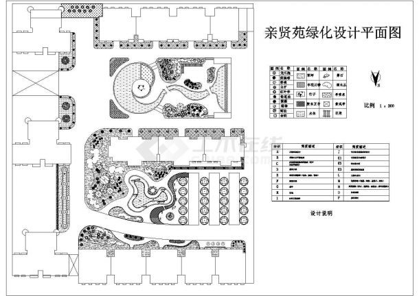 某高层住宅小区室外环境CAD详细大样完整设计-图一