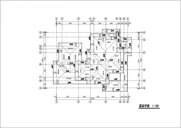 某西湖高尔夫别墅CAD详细设计完整构造施工图纸-图一