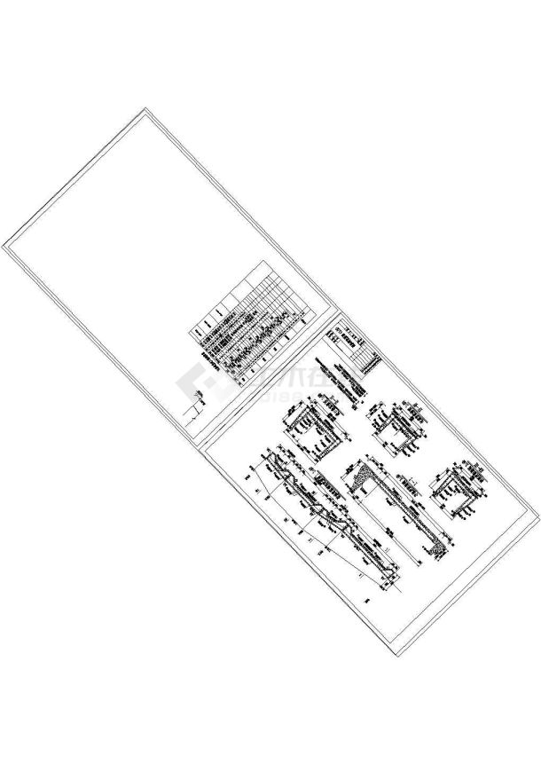 [湖南]小(一)型水库除险加固工程cad施工图(大坝 溢洪道)-图一