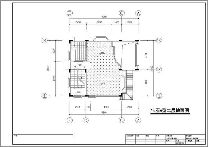 某东海星城花园别墅CAD详细大样完整建施图_图1