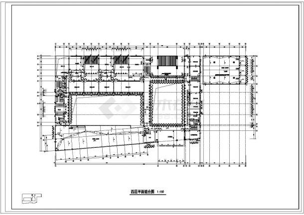 四层小学教学楼方案设计建筑结构施工图，共六张-图二