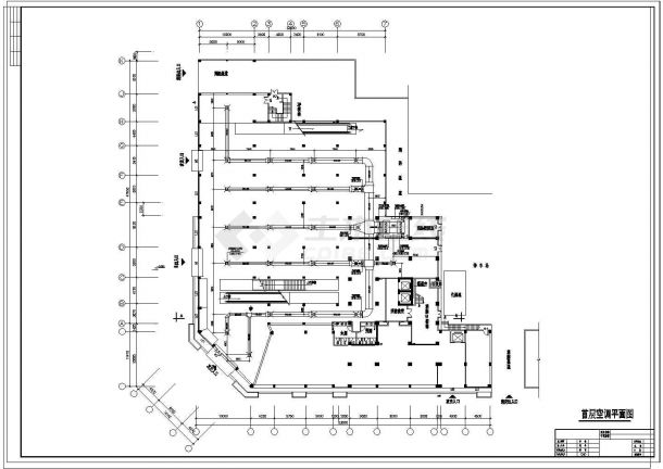 某市大型超市中央空调设计cad施工图-图二